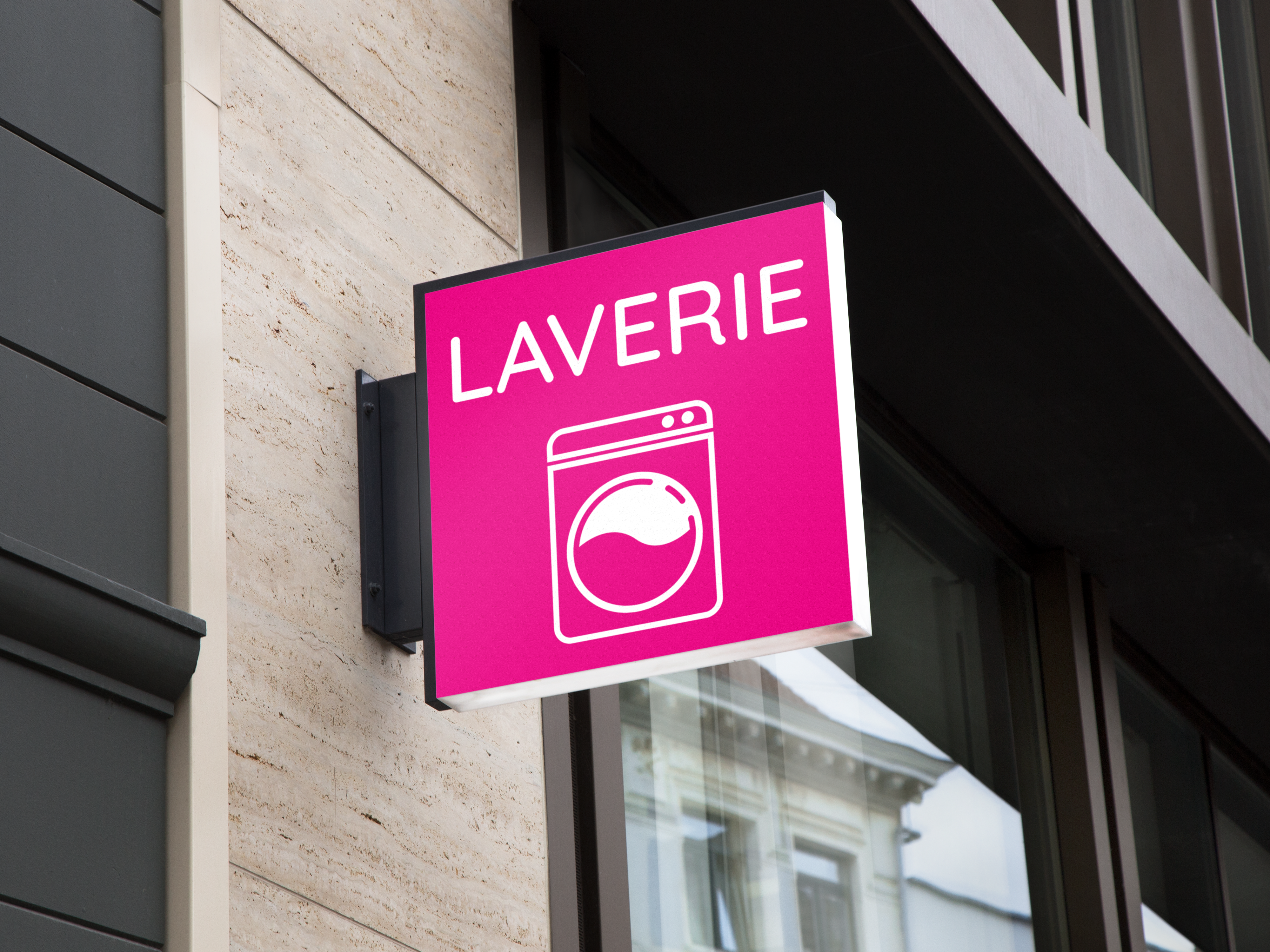 Mockup du logo Simplifiez-vous Laverie